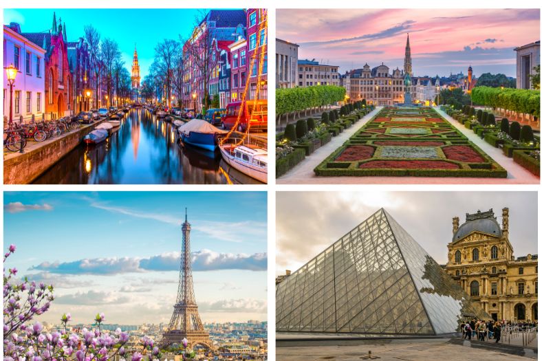 Amsterdam - Brussels - Paris