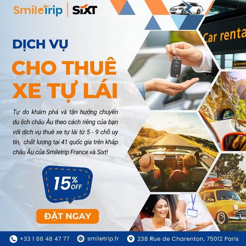 Tiết kiệm chi phí với dịch vụ thuê xe từ SmileTrip