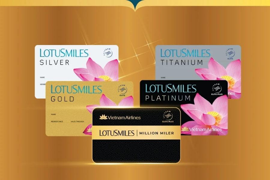 Bông Sen Vàng của Vietnam Airlines được chia thành 5 hạng