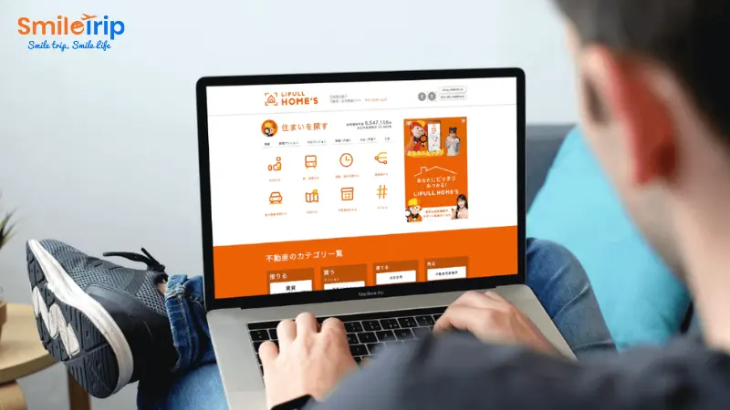 Cách tìm nhà ở tại Nhật Bản dành cho người Việt phổ biến là qua website uy tín