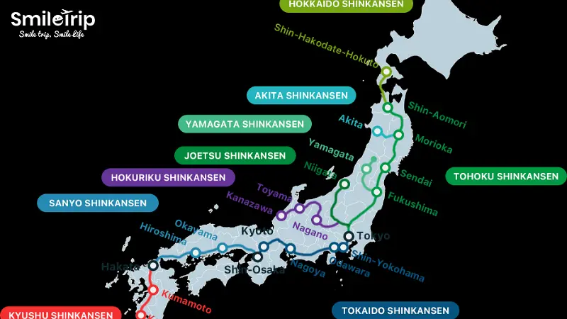 Mạng lưới tàu Shinkansen Nhật Bản cơ bản
