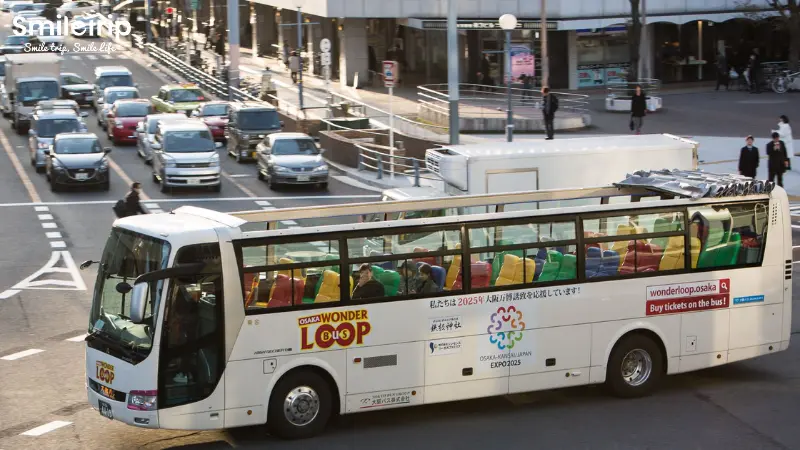 Xe bus là phương tiện khá phổ biến ở Osaka mà người Việt có thể sử dụng