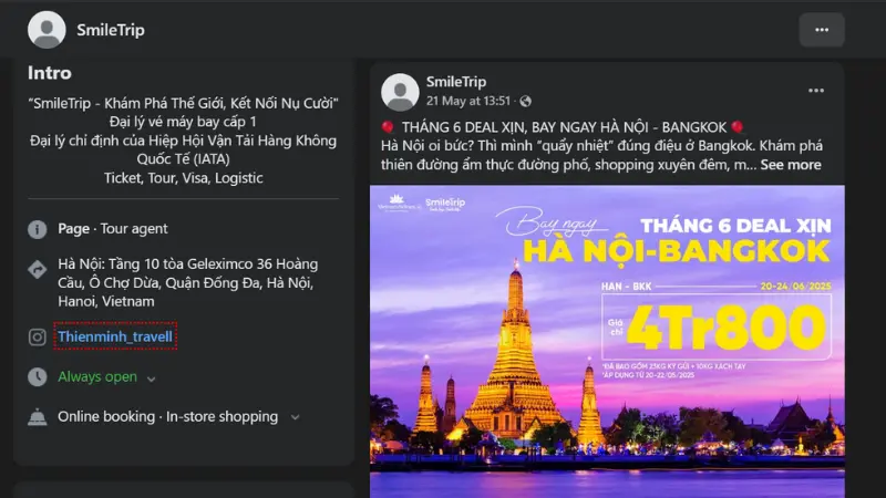 Theo dõi các trang fanpage để nhận thông tin ưu đãi nhanh nhất
