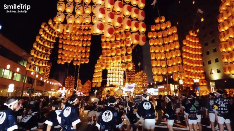 Lễ hội đèn lồng Akita Kanto Matsuri tại Nhật Bản