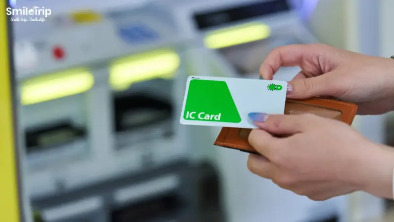 Sử dụng thẻ IC giao thông khi di chuyển sẽ trừ tiền tự động
