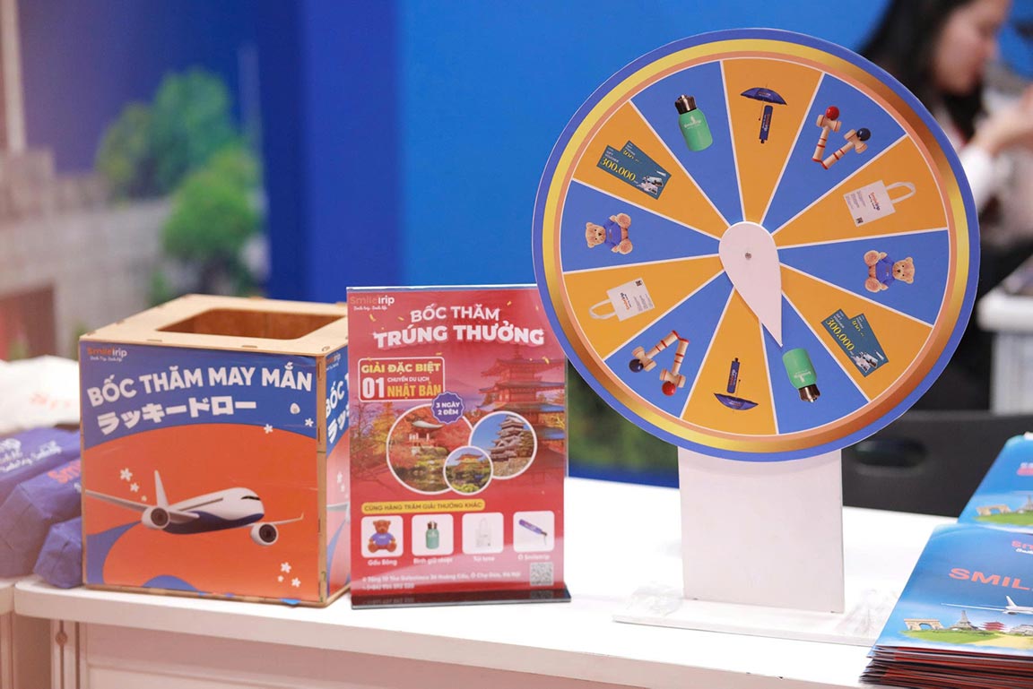 Một số hình ảnh của gian hàng SmileTrip