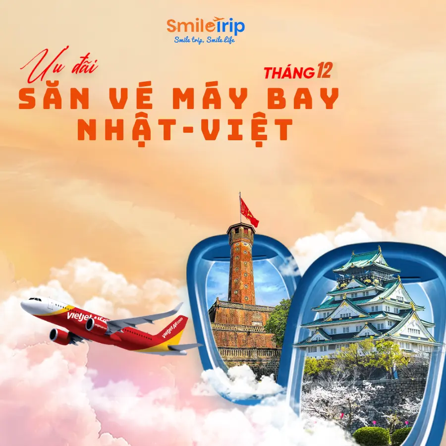 Săn vé máy bay Nhật Bản về Việt Nam tháng 12
