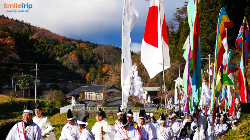 Cờ Nhật xuất hiện trong các lễ hội văn hóa